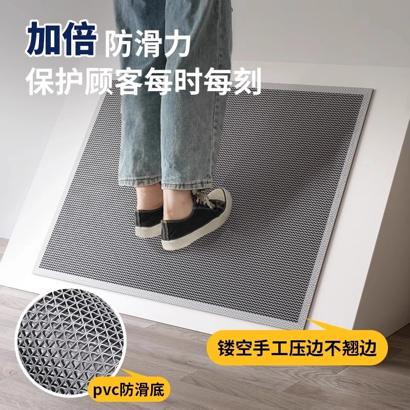 PVC封边浴室防滑垫耐磨商用地垫卫生间厨房厕所室外镂空防滑地垫