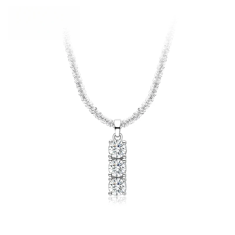 Aiya/艾娅 坠链均925银合成锆石 满天星河简约时尚轻奢百搭项链钻