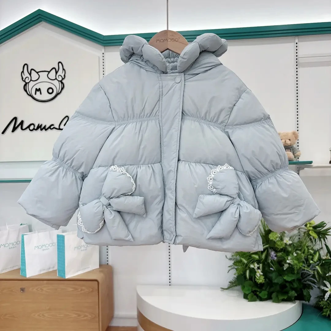 MOMOCO冬季女童洋气可爱羽绒服外套77880102022
