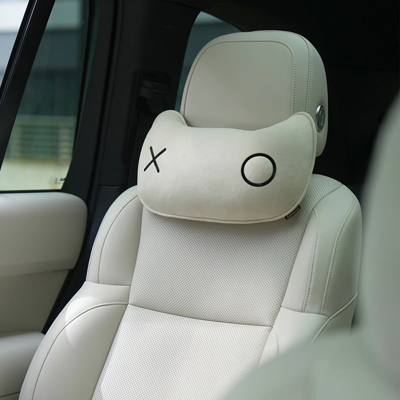 bbdd咪咪头枕汽车专用腰靠记忆棉护颈枕舒适缓解疲劳四季适用