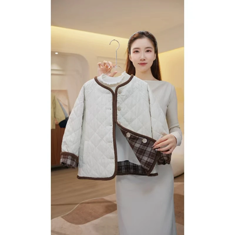 女童棉服冬装2025儿童秋冬季加厚棉袄小女孩两面穿外套2849