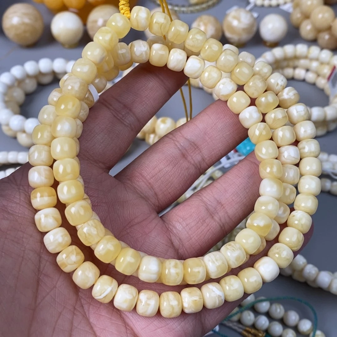 琥珀珠宝奇石未镶嵌8.5mm