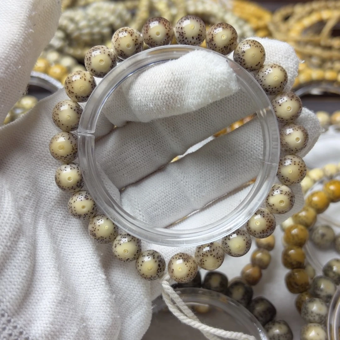 配***儿手串星月菩提大眼留白10mm