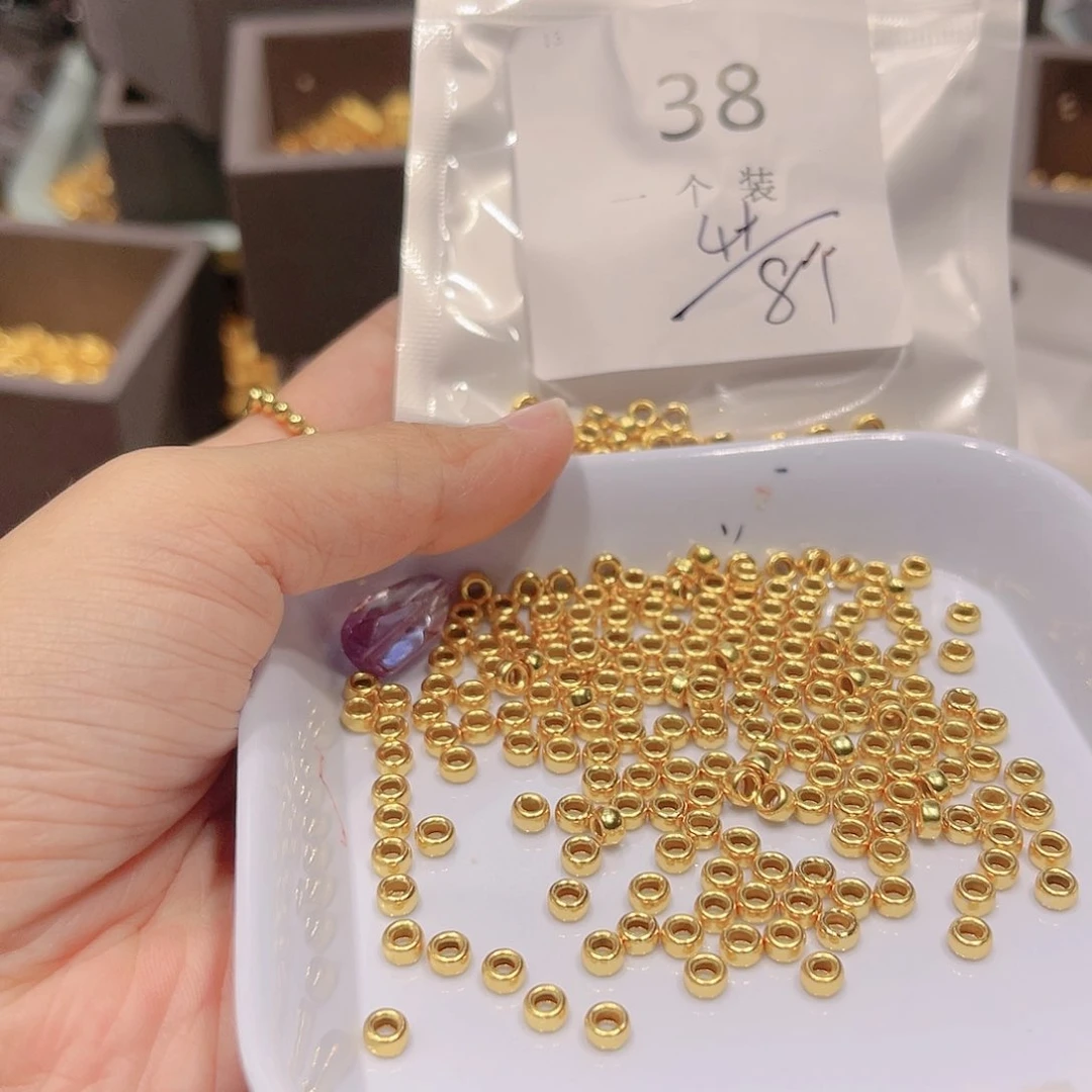 紫晶珠宝半成品银S925镀金镶嵌38