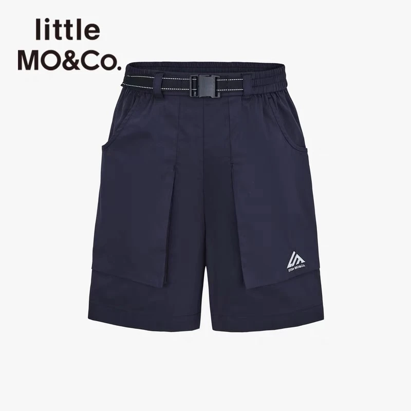 littlemoco童装24夏装新款男女童亲子装工装风短裤子#KBD2SOT021