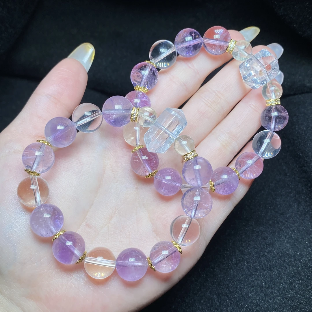 【小北好物】水晶DIY单圈手串约8-11mm【多样性发一件】QD02X46