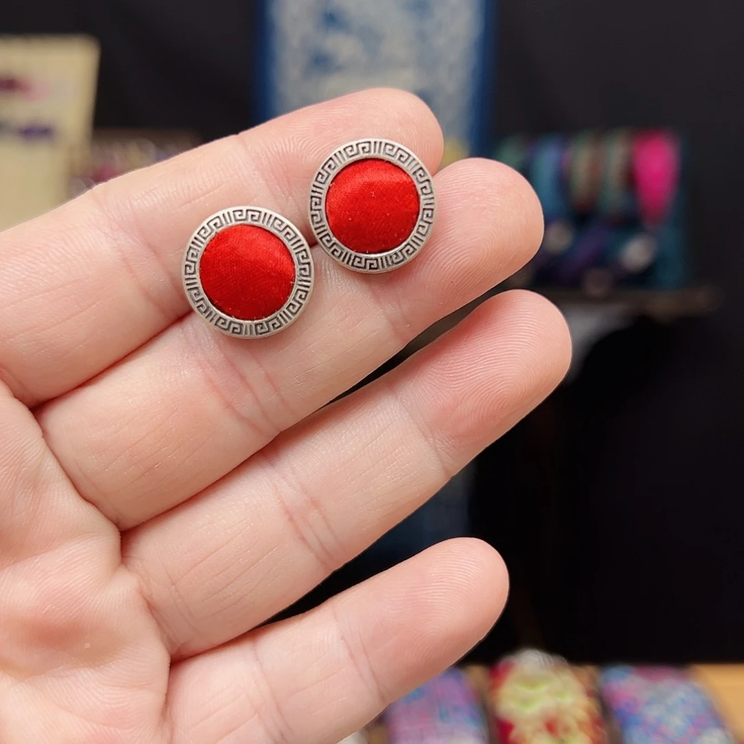 黄铜925银布艺手工刺绣