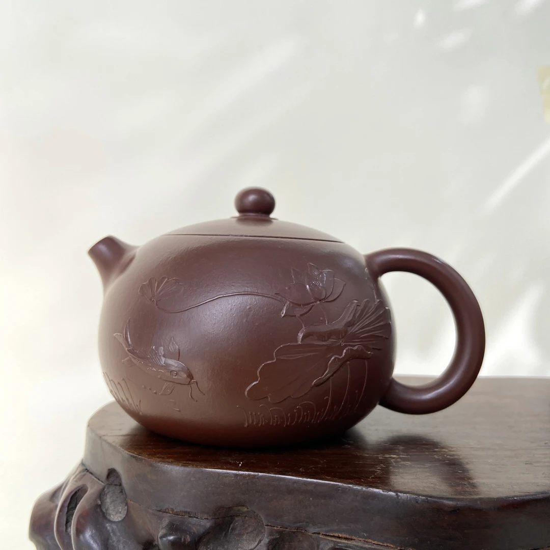 宜兴手工紫砂陶 （实力派1）200cc茶壶GS4203-35