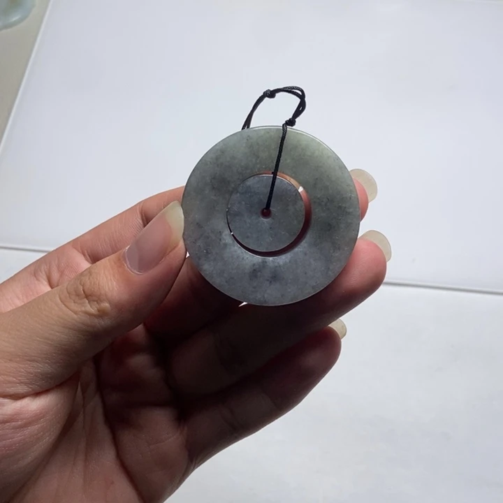 翡翠未镶嵌颈饰子母扣3