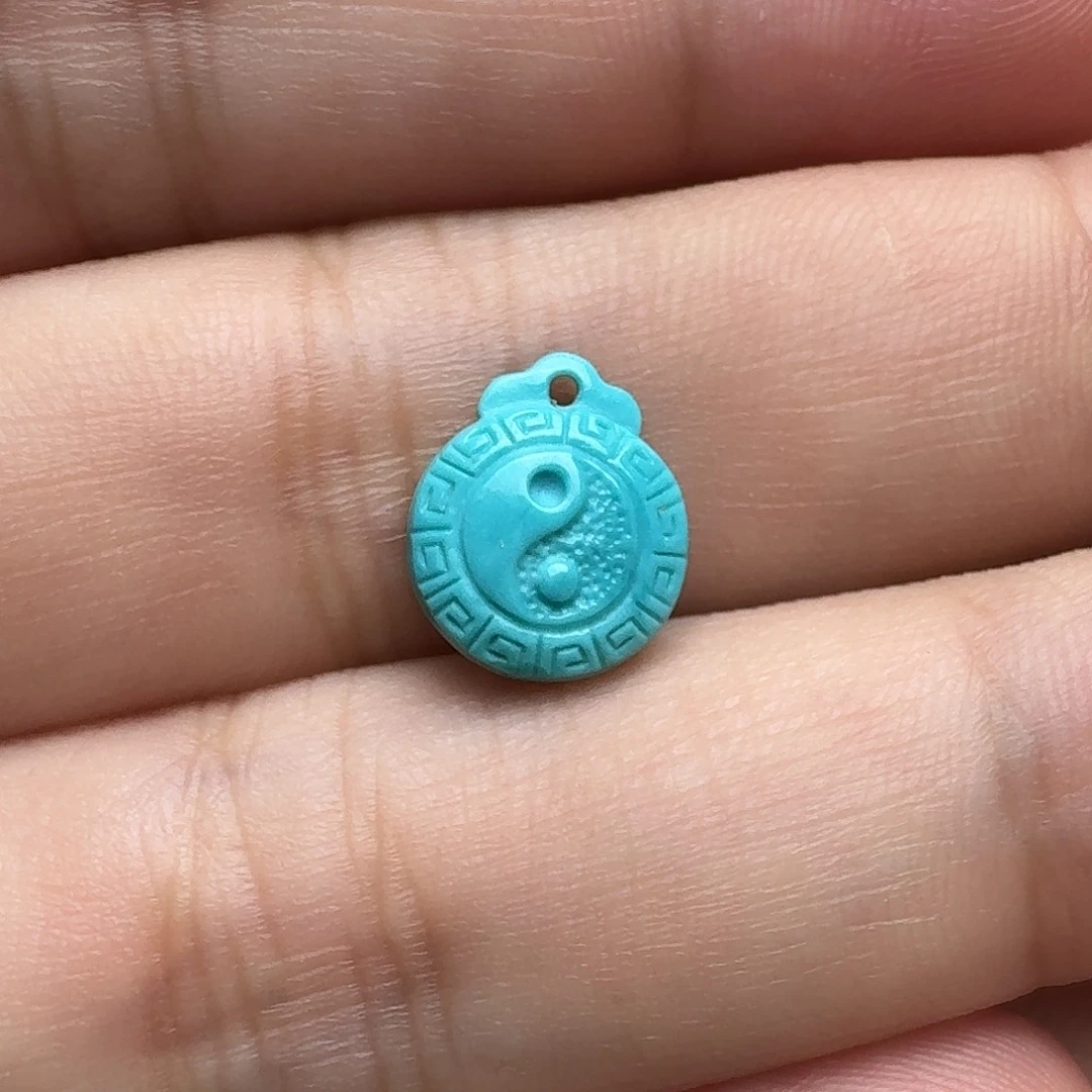 未镶嵌绿松石太极牌