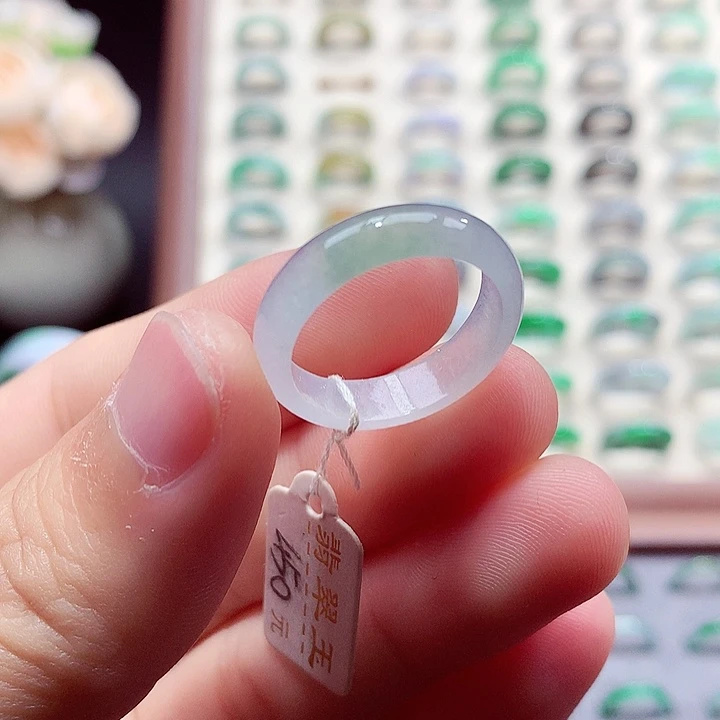 翡翠未镶嵌戒指17-18号