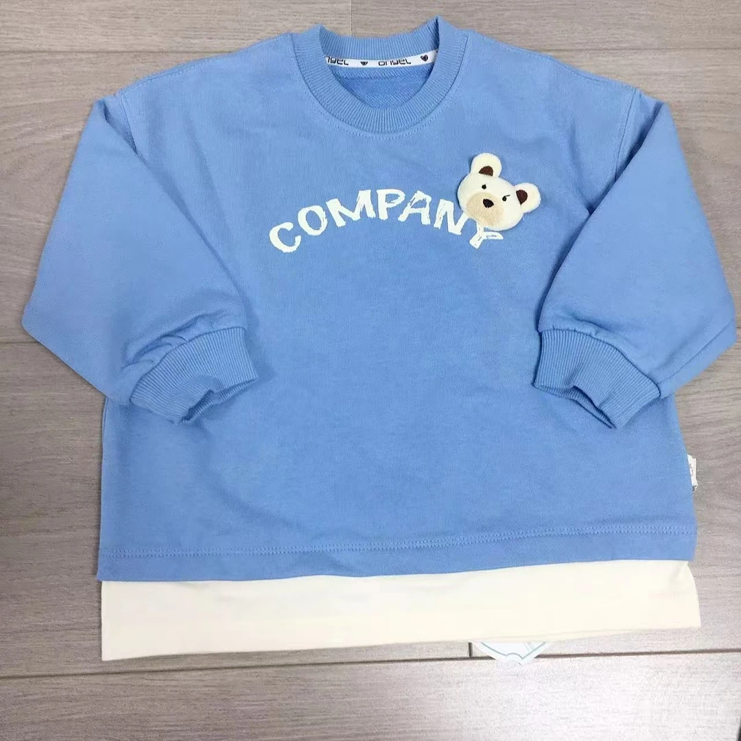 儿童熊宝出没毛圈卫衣66711