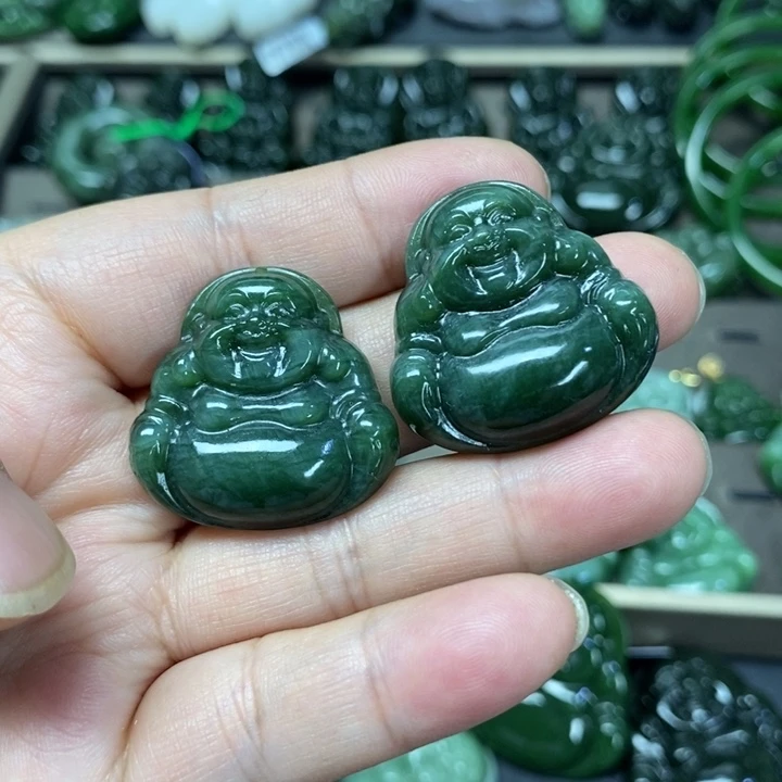 和田玉18K金镶嵌珠宝奇石