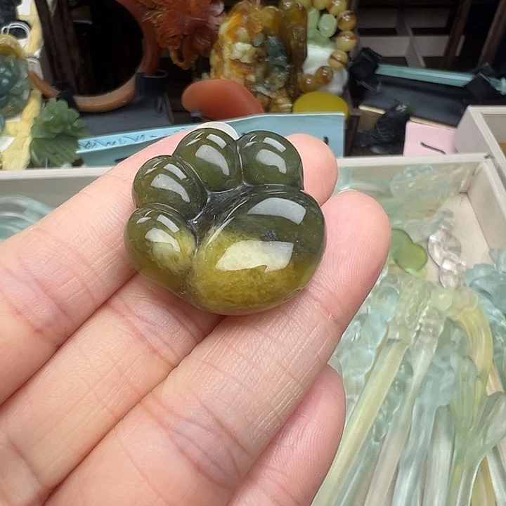 蛇纹石玉未镶嵌发簪