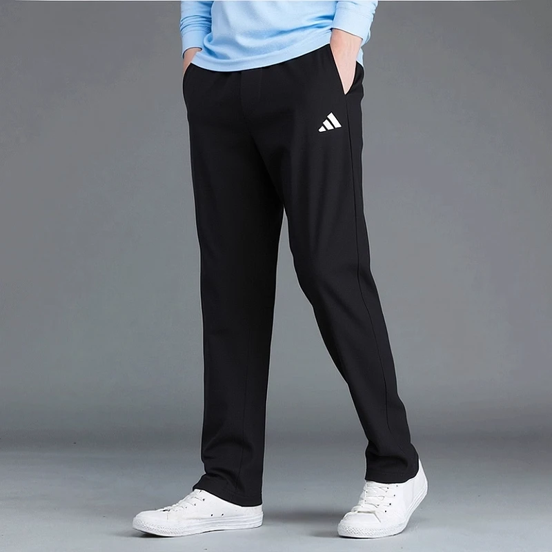 阿迪达斯男裤薄款运动长裤2025新款跑步健身裤针织休闲裤JY8568