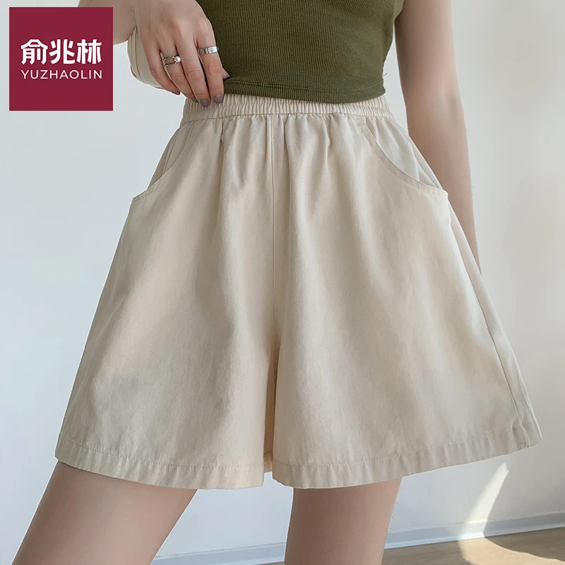 俞兆林显瘦百搭工装短裤高腰肌理感休闲运动裤宽松a字外穿休闲裤