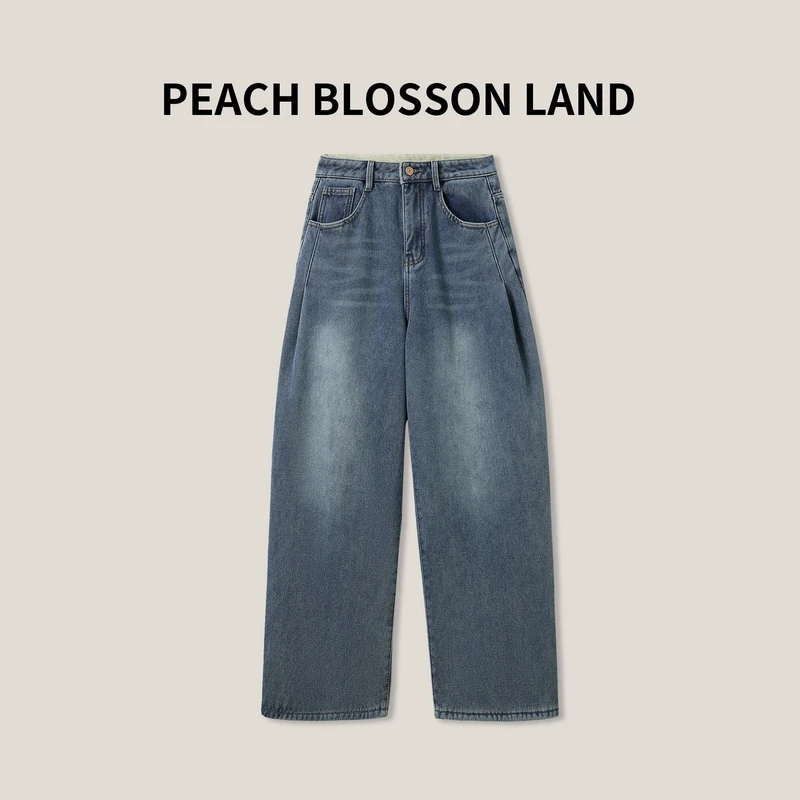 J KD010经典纯色 休闲百搭加绒加厚萝卜裤牛仔裤6688