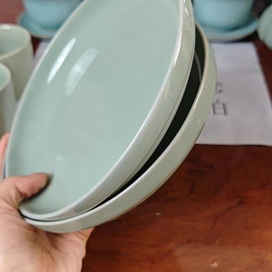 不完美汝瓷餐具2个一组套装