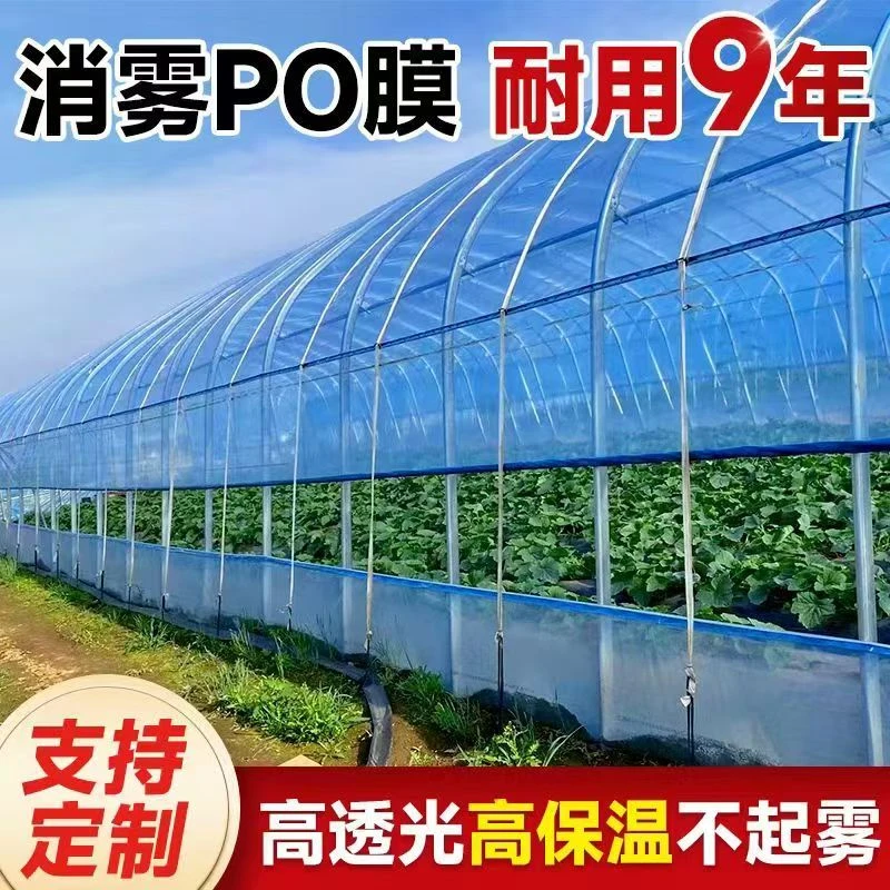 PO膜消雾大棚膜塑料薄膜农用蔬菜专用膜加厚透明长寿膜