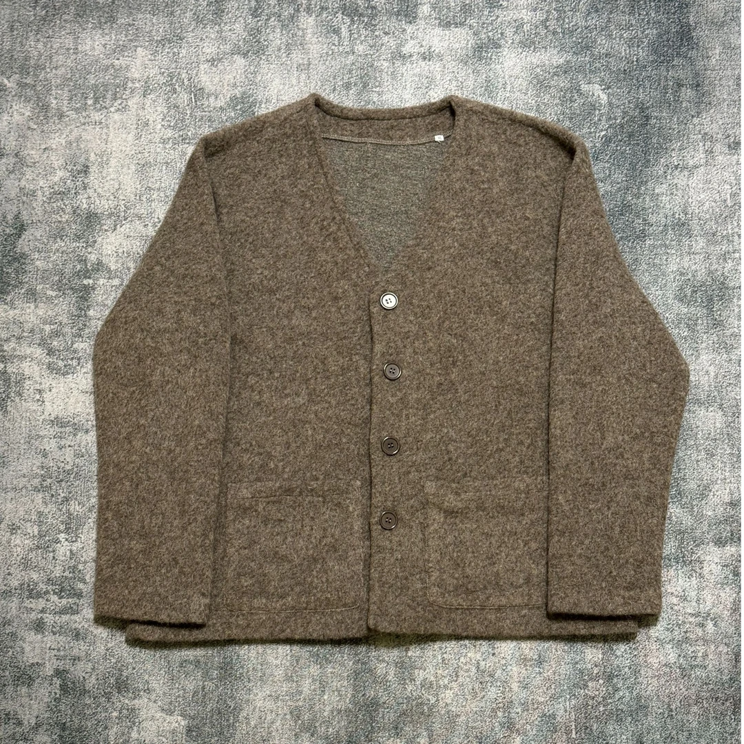 黑洞之眼第11季 重磅羊毛混纺气质简约老钱风开衫外套