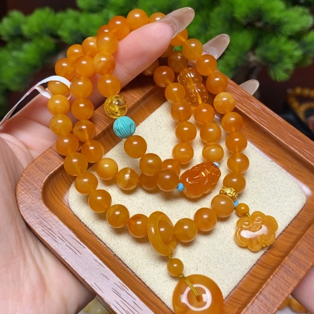 【闪购商品】未镶嵌蜜蜡手链手串