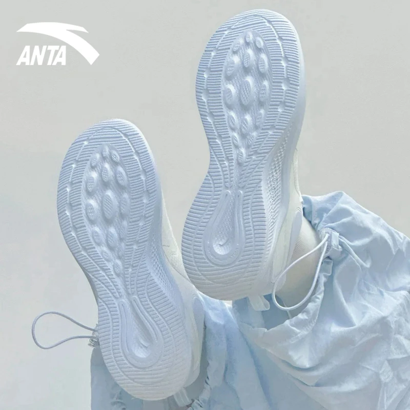 安踏漫步女鞋2025秋冬轻便运动鞋官网旗舰正品透气软底网面跑步鞋