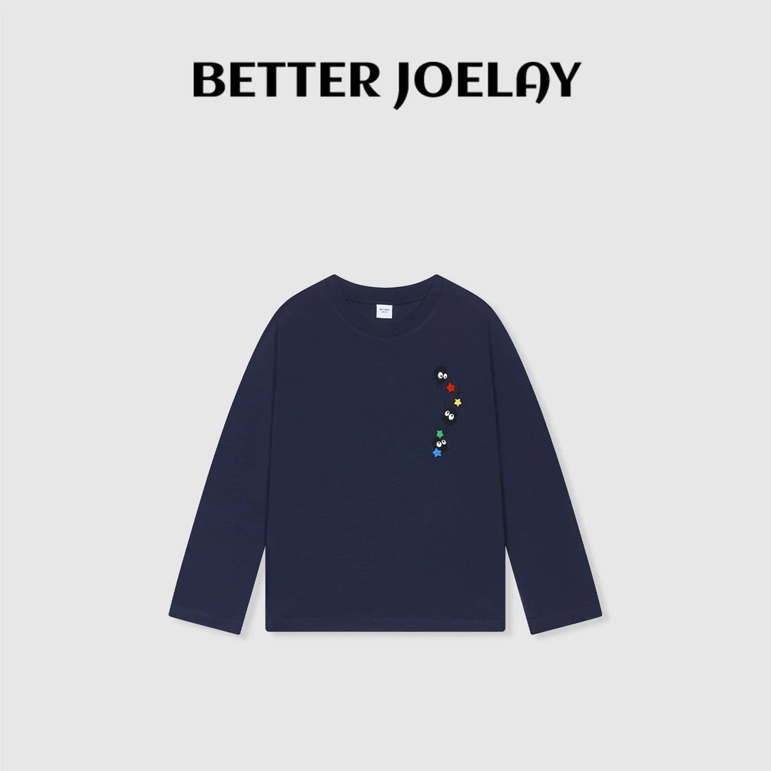 BETTER JOELAY-【简色逸风】时尚百搭T恤长袖慵懒简约休闲风ZZ3001