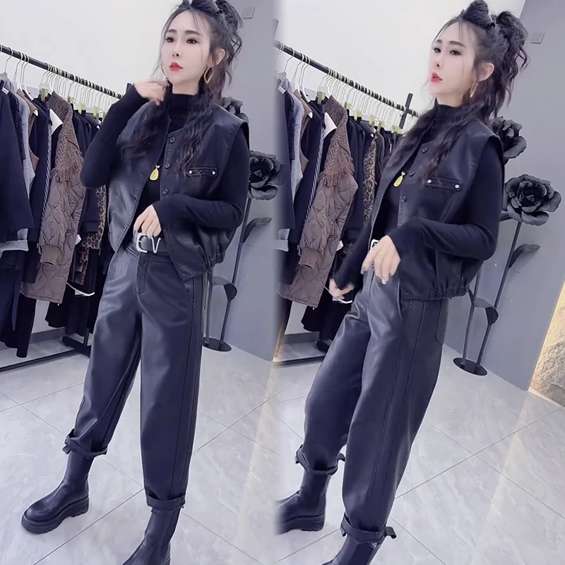 2025秋季新款时尚显瘦气质网红高档套装女高级百搭宽松大码两件套