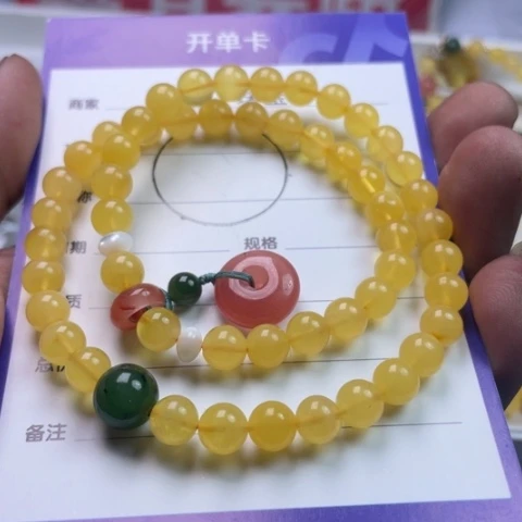 蜜蜡手链未镶嵌手链