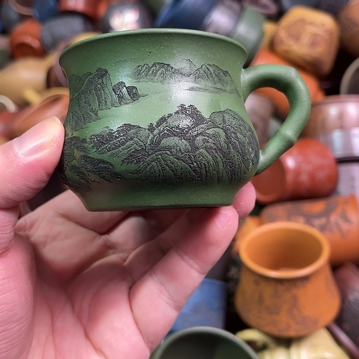 紫砂茶杯全手工紫砂主人杯