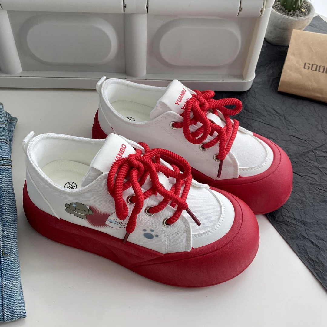 泡芙大头高颜值板鞋女2025夏新款可爱学生面包鞋百搭休闲运动潮鞋