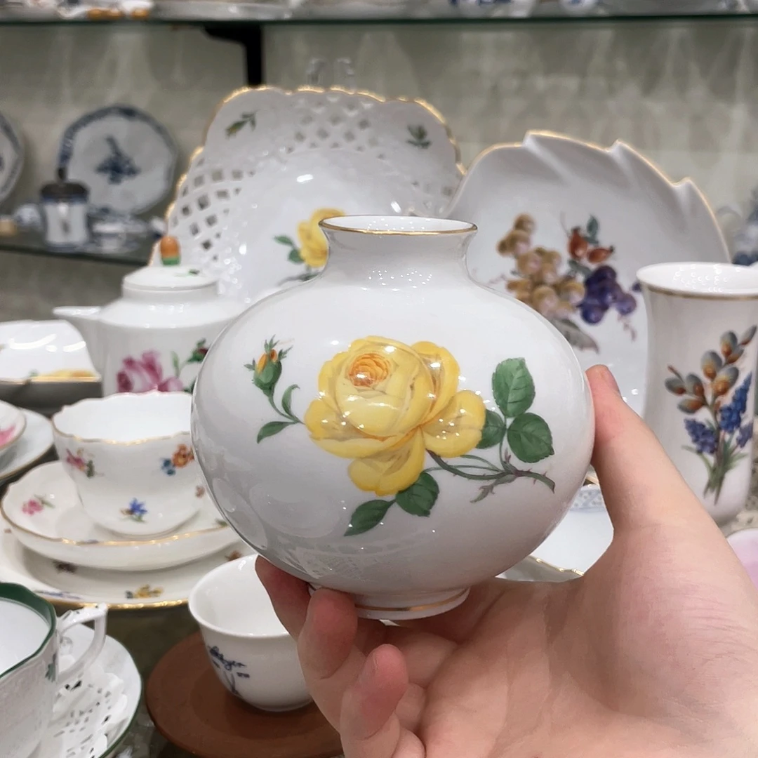 摆件中古一等黄玫瑰