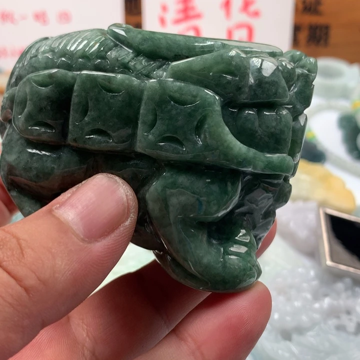 翡翠未镶嵌颈饰保真天然a货翡翠