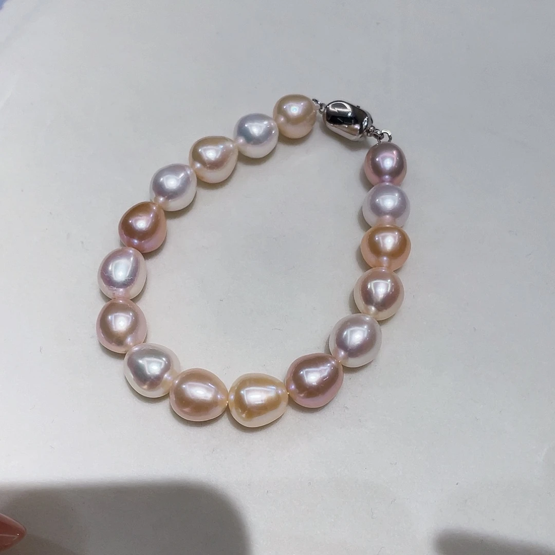 淡水珍珠手链银S925镶嵌
