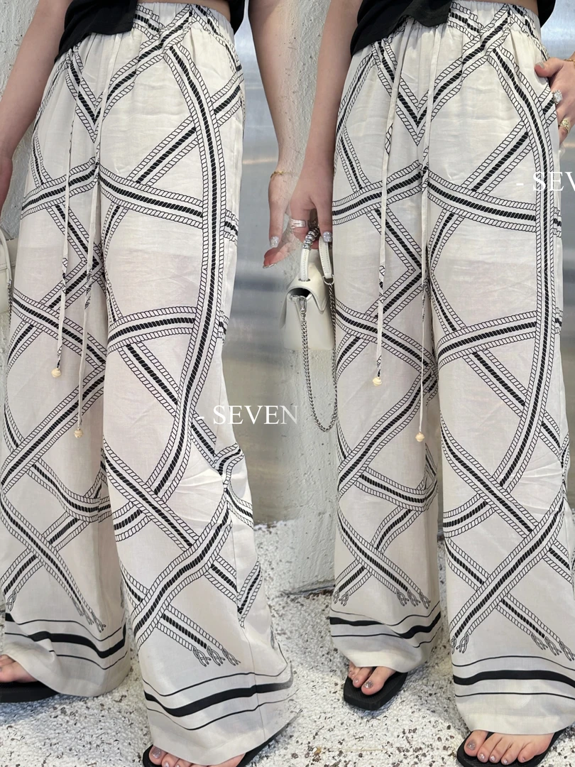 【ZHEN】82597 2025经典休闲裤直筒显瘦小众设计师款