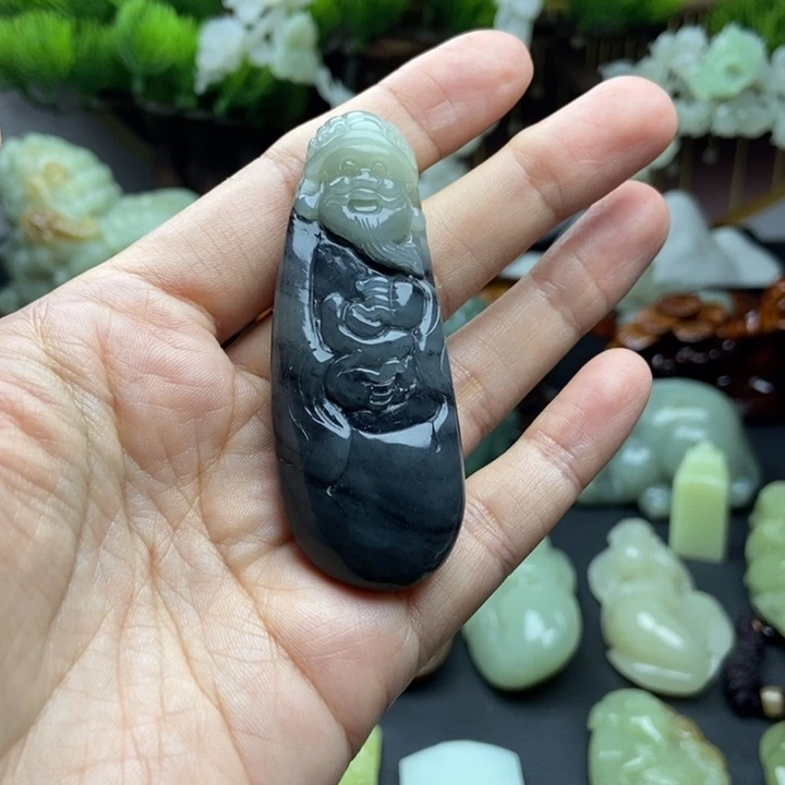未镶嵌和田玉挂件悠**月