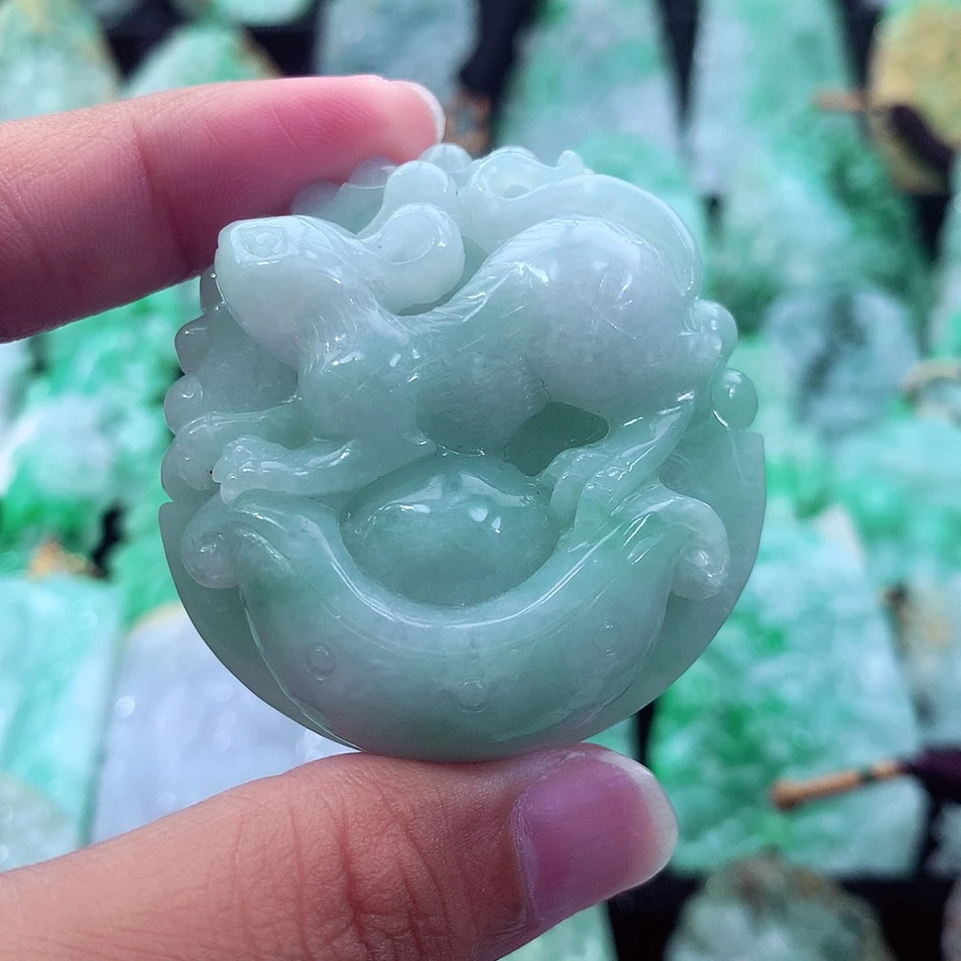 翡翠未镶嵌吊坠(不含链)