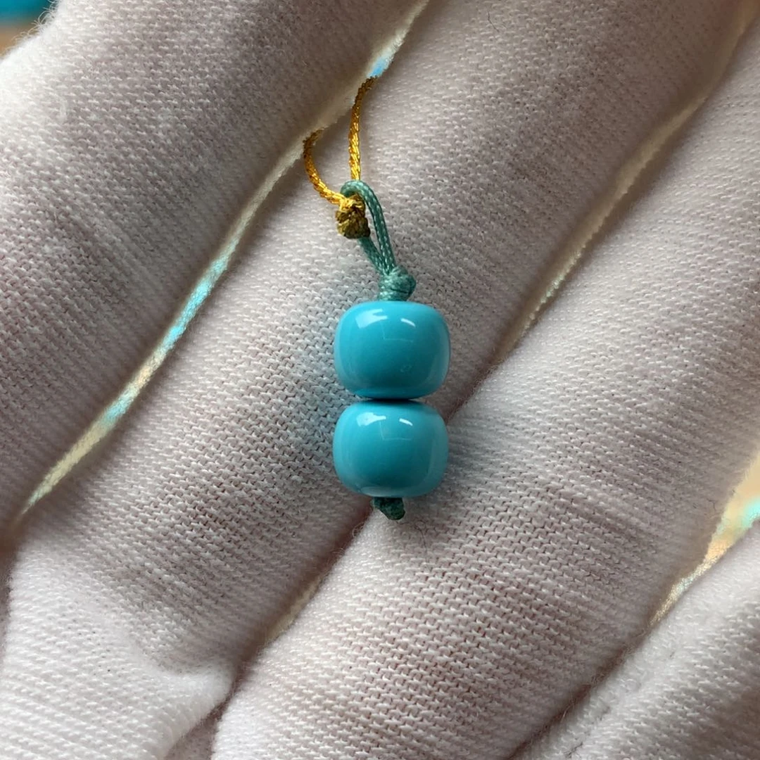绿松石未镶嵌珠宝奇石直径7.1mm