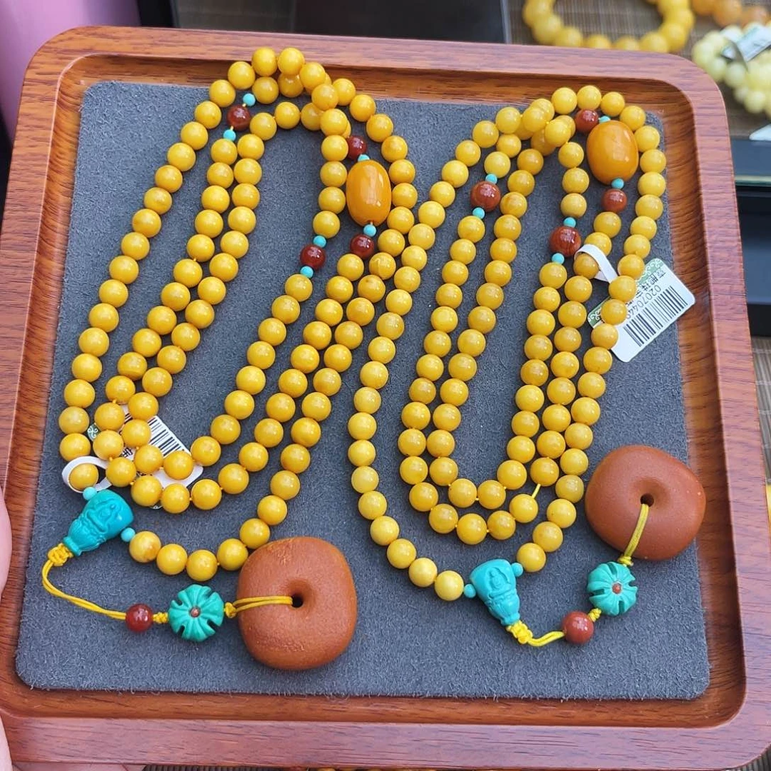 琥珀手链未镶嵌6m108多样性发其一