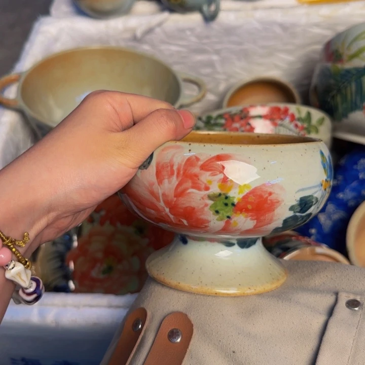 瓷片景德镇陶瓷手工手绘