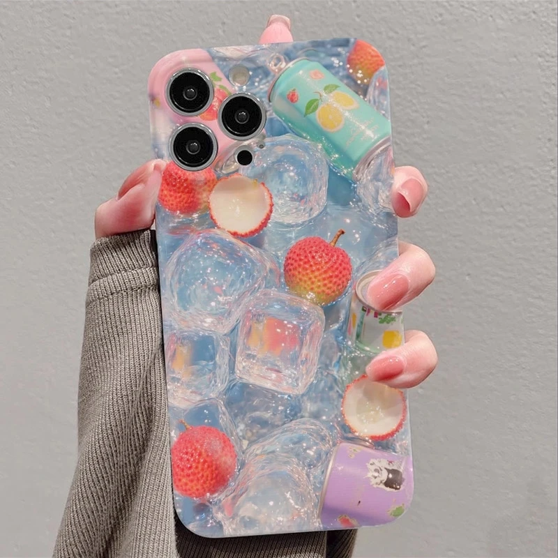 冰荔枝汽水菲林软壳手机壳适用苹果华为OPPO小米vivo一加iqoo荣耀