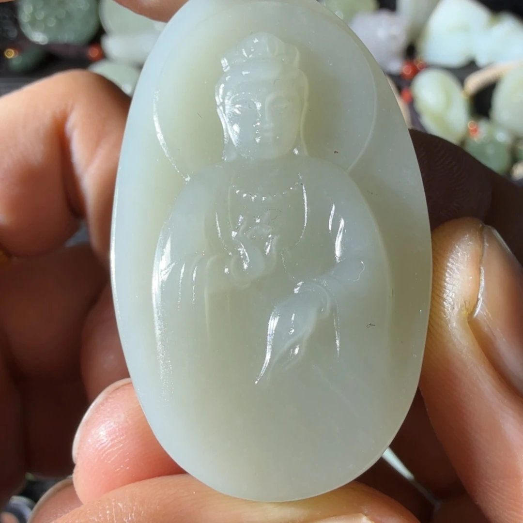 和田玉未镶嵌挂件