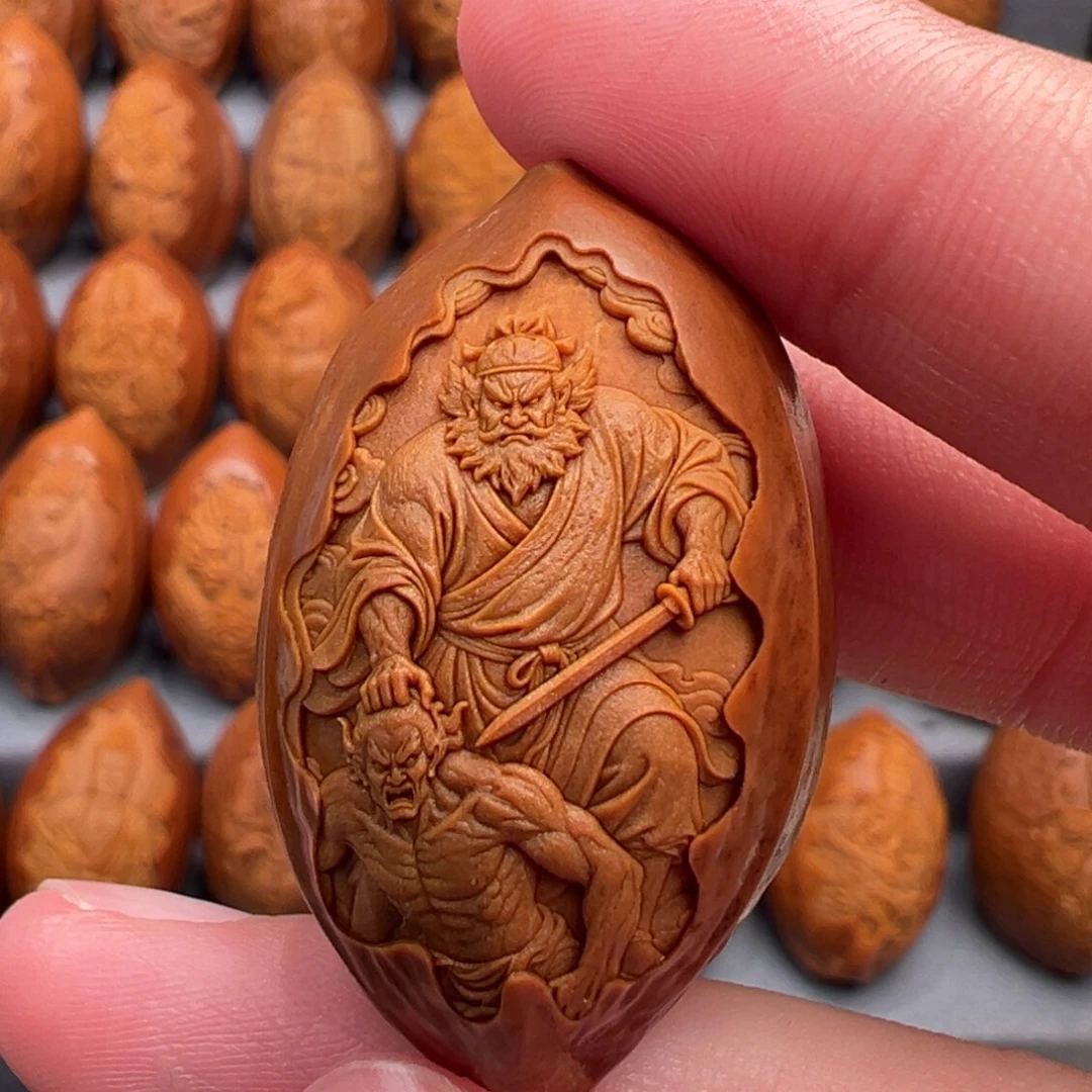 【闪购商品】手串橄榄核钟馗捉鬼剑朝下