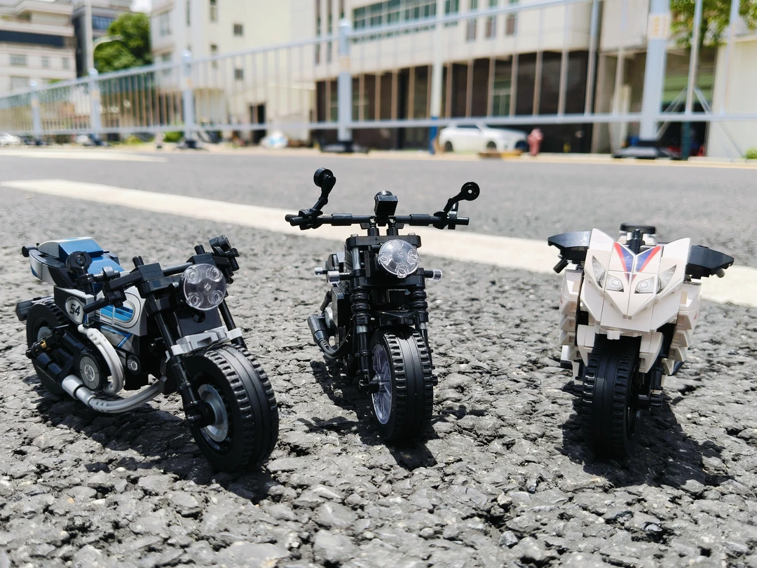 森宝积木摩托车赛车积木拼搭玩具礼物伴手礼