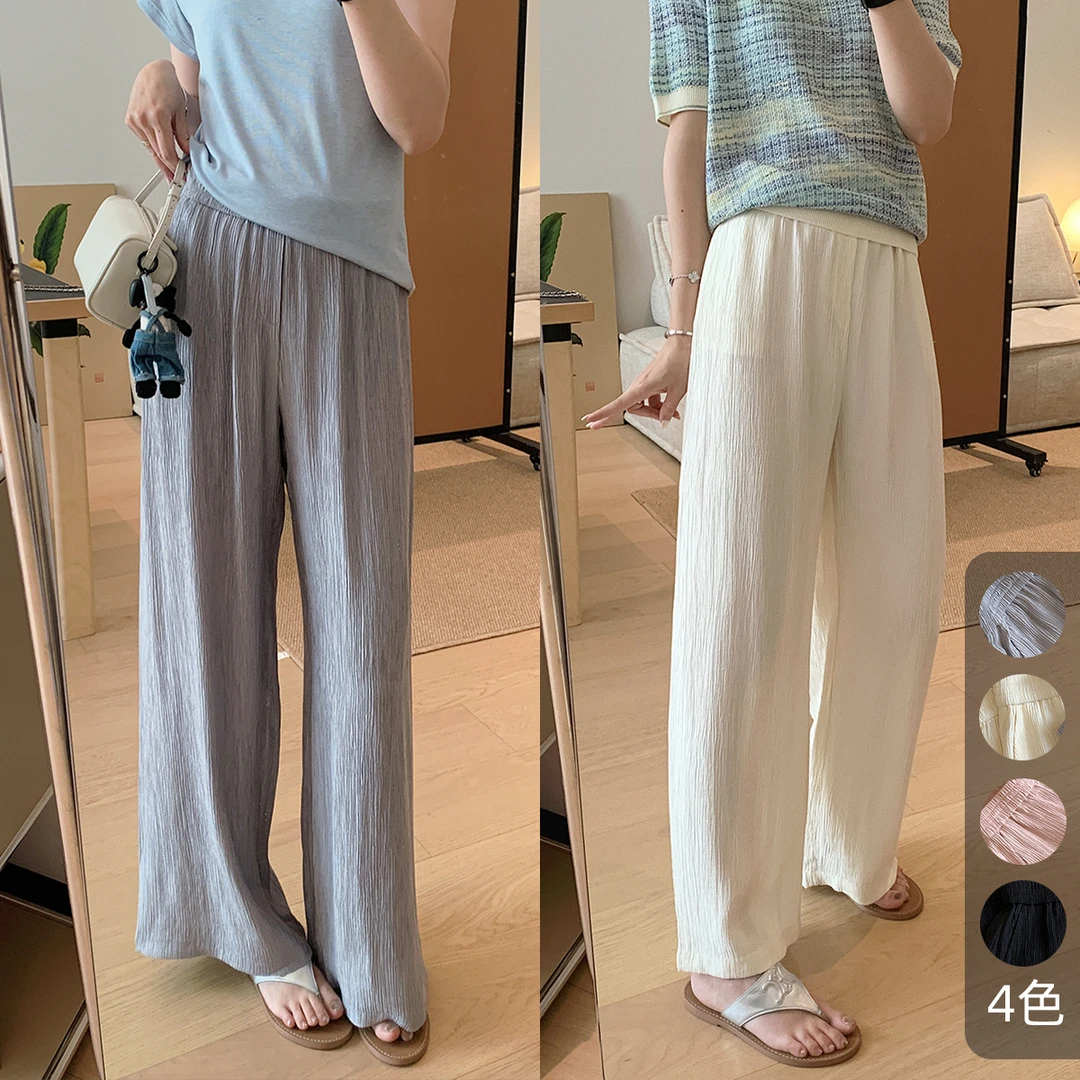 大叮自制【瘦瘦空气裤】双版本进口风琴褶轻薄松弛休闲裤！K2031