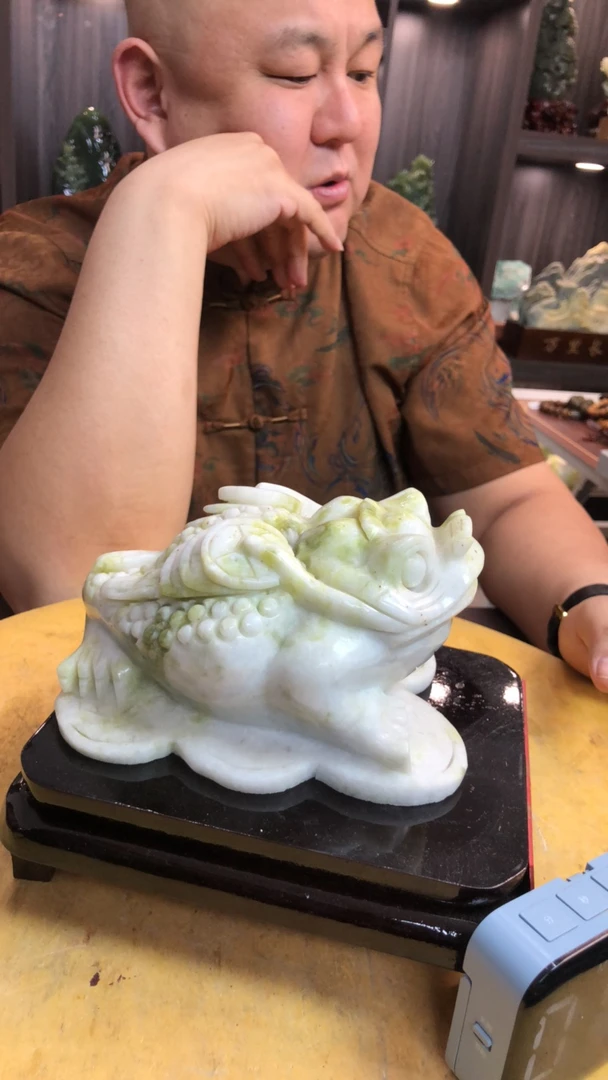 岫玉方解石玉茶壶6件套