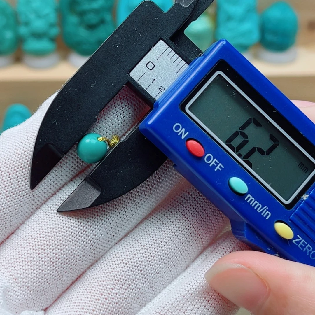 ****弎绿松石未镶嵌圆珠