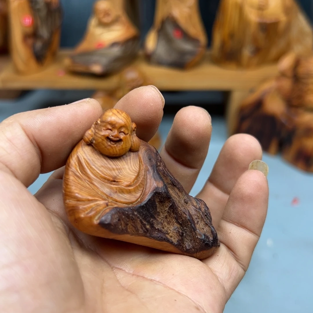 -***下木崖柏木摆件手把件