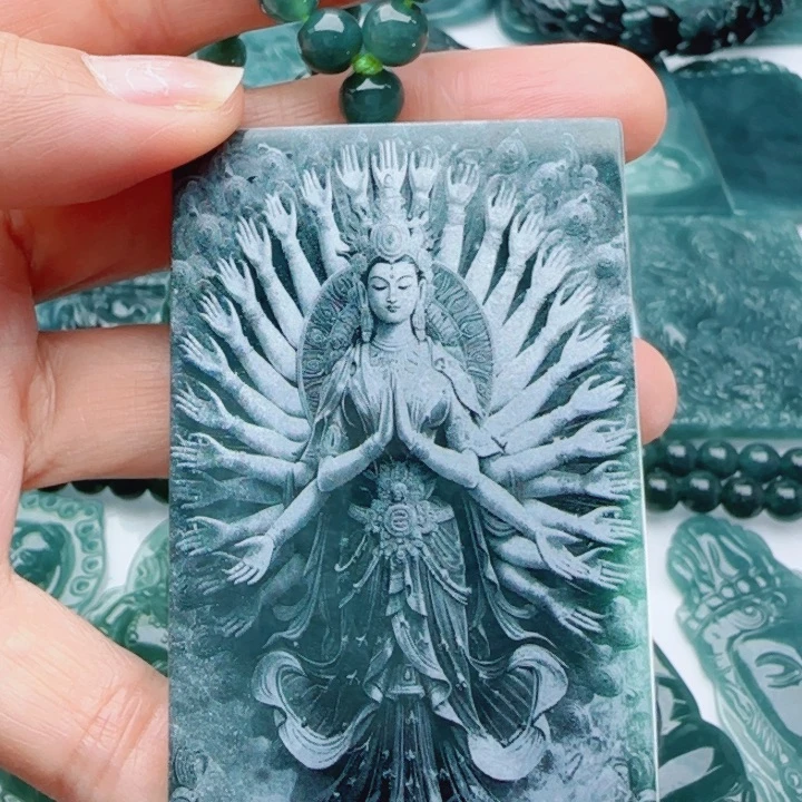翡翠未镶嵌颈饰多样性发货天然A货翡翠