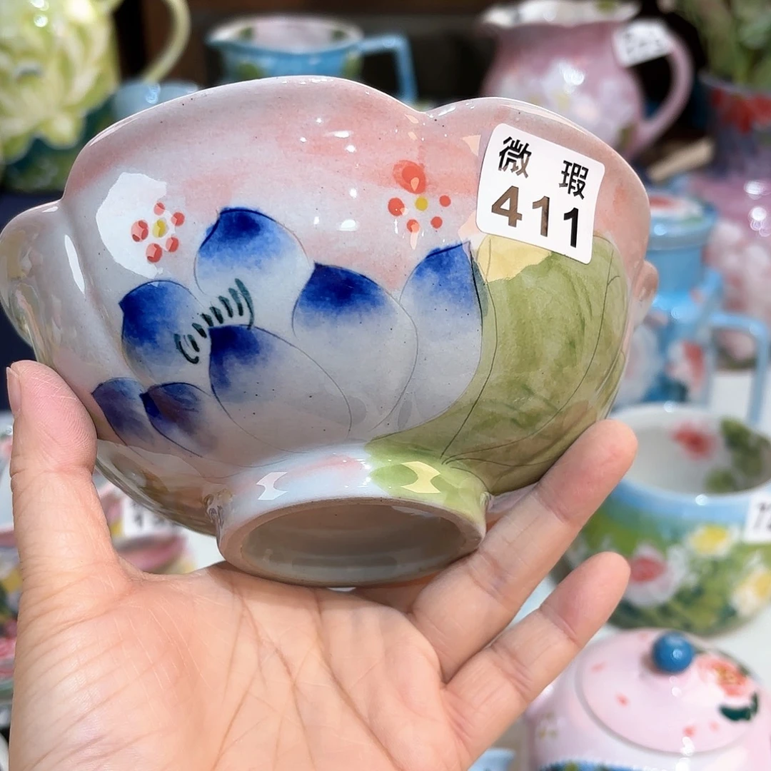 景德镇手绘高温釉下彩陶瓷茶具